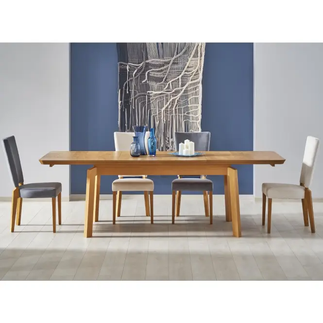 Rozkladací stôl Rois 160/250x90cm Mdf/Drevo – Dub Medový,9