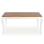 Rozkladací stôl Windsor 160/240x90cm doska/drevo – Tmavý Dub/Biely