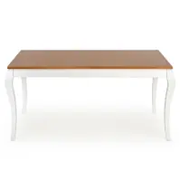 Rozkladací stôl Windsor 160/240x90cm doska/drevo – Tmavý Dub/Biely
