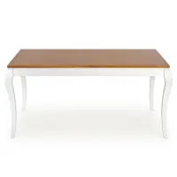 Rozkladací stôl Windsor 160/240x90cm doska/drevo – Tmavý Dub/Biely