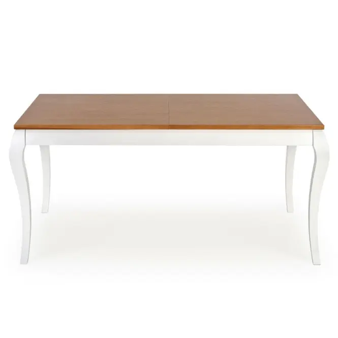 Rozkladací stôl Windsor 160/240x90cm doska/drevo – Tmavý Dub/Biely