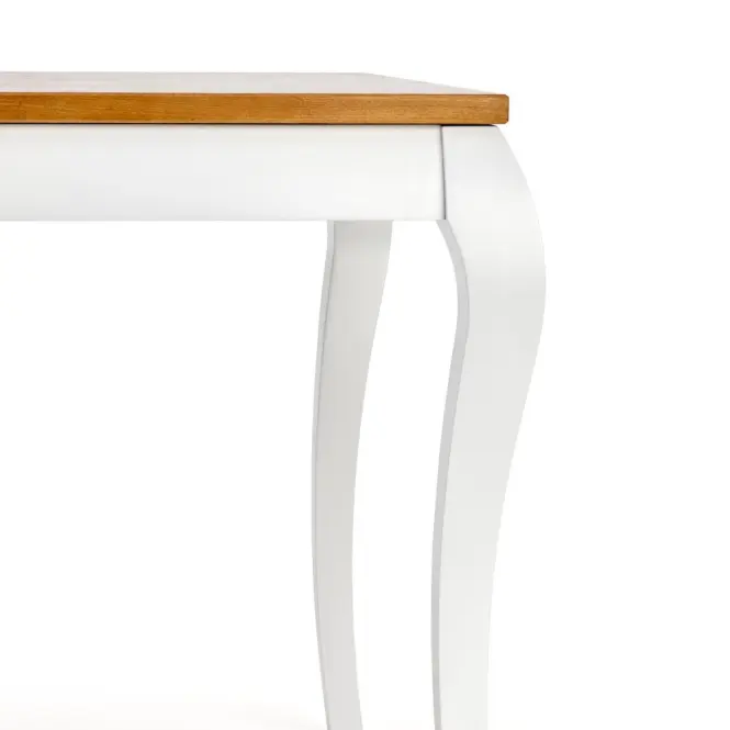Rozkladací stôl Windsor 160/240x90cm doska/drevo – Tmavý Dub/Biely