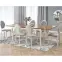 Rozkladací stôl Windsor 160/240x90cm doska/drevo – Tmavý Dub/Biely,16