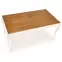 Rozkladací stôl Windsor 160/240x90cm doska/drevo – Tmavý Dub/Biely,2