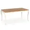 Rozkladací stôl Windsor 160/240x90cm doska/drevo – Tmavý Dub/Biely,3