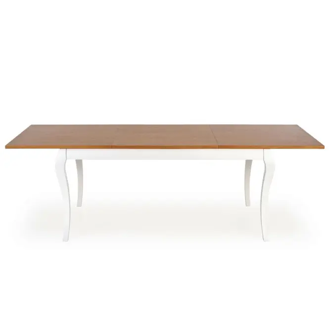 Rozkladací stôl Windsor 160/240x90cm doska/drevo – Tmavý Dub/Biely