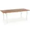 Rozkladací stôl Windsor 160/240x90cm doska/drevo – Tmavý Dub/Biely,6