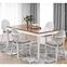 Rozkladací stôl Windsor 160/240x90cm Płyta/Drevo – Tmavé Dub/Biely,12