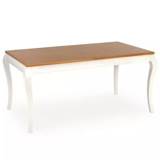 Rozkladací stôl Windsor 160/240x90cm Płyta/Drevo – Tmavé Dub/Biely