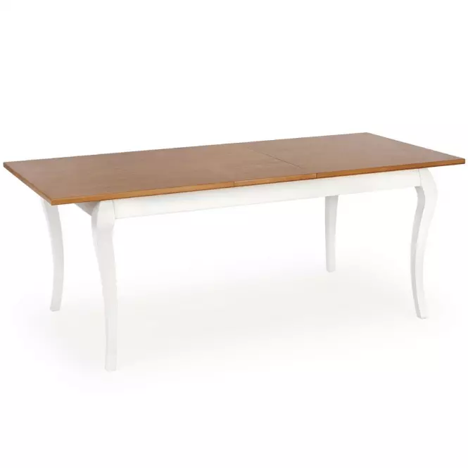 Rozkladací stôl Windsor 160/240x90cm Płyta/Drevo – Tmavé Dub/Biely