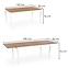 Rozkladací stôl Windsor 160/240x90cm Płyta/Drevo – Tmavé Dub/Biely,7
