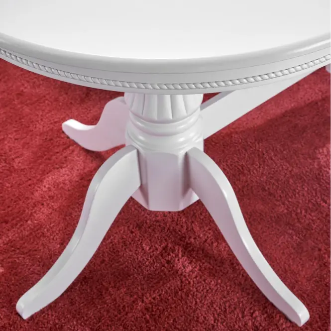 Rozkladací stôl Joseph 150/190x90cm Mdf/Drevo – Biely,10
