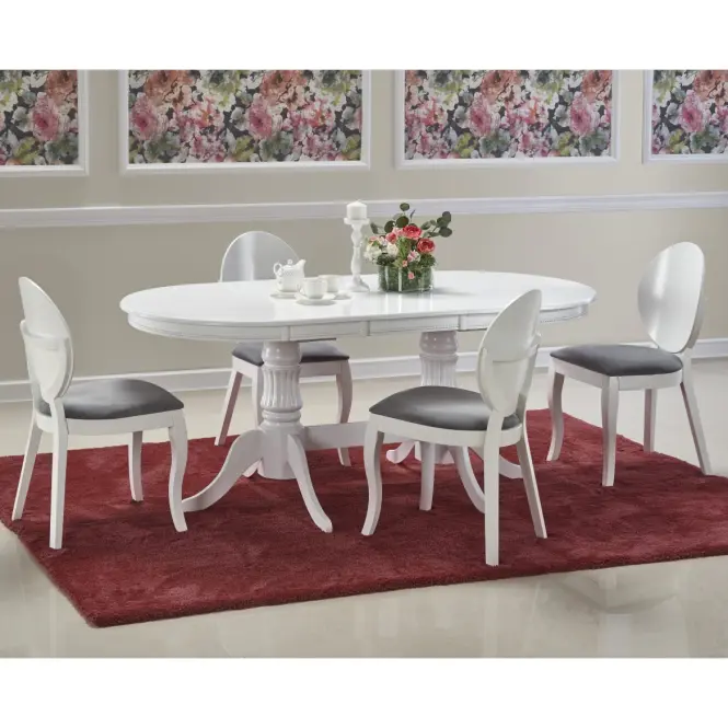 Rozkladací stôl Joseph 150/190x90cm Mdf/Drevo – Biely,12