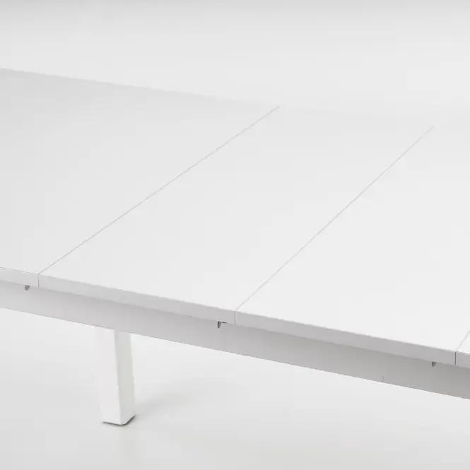 Rozkladací stôl Florian 141/219x80cm doska/MDF– Biely,10