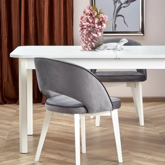 Rozkladací stôl Florian 141/219x80cm doska/MDF– Biely,16