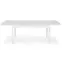 Rozkladací stôl Florian 141/219x80cm doska/MDF– Biely,3