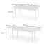 Rozkladací stôl Florian 141/219x80cm doska/MDF– Biely,8