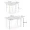 Rozkladací stôl Florian 141/219x80cm doska/MDF– Biely,9