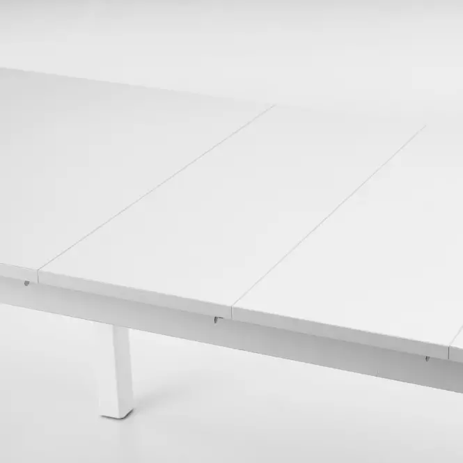 Rozkladací stôl Florian 141/219x80cm Płyta/Mdf – Biely