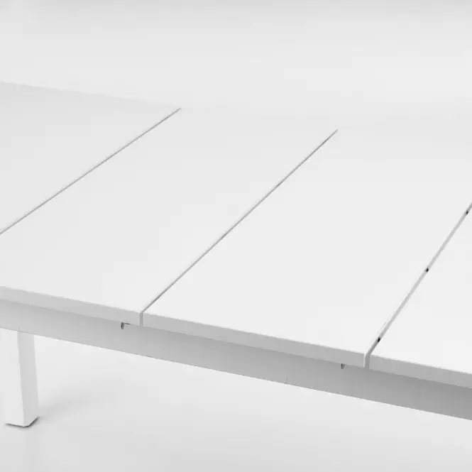 Rozkladací stôl Florian 141/219x80cm Płyta/Mdf – Biely