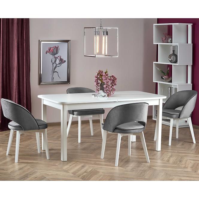 Rozkladací stôl Florian 141/219x80cm Płyta/Mdf – Biely