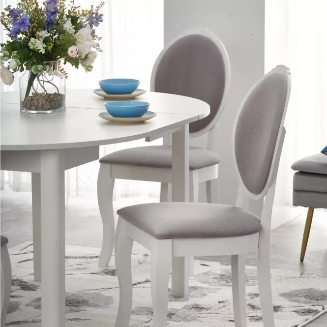 Rozkladací stôl Ringo 102/142x102cm doska/MDF – Biely