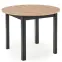 Rozkladací stôl Ringo 102/142x102cm Doska/MDF – Dub Artisan/Čierna