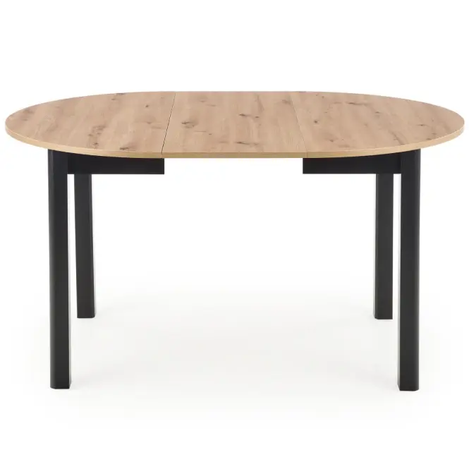 Rozkladací stôl Ringo 102/142x102cm Doska/MDF – Dub Artisan/Čierna,2