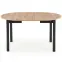 Rozkladací stôl Ringo 102/142x102cm Doska/MDF – Dub Artisan/Čierna,2