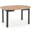 Rozkladací stôl Ringo 102/142x102cm Doska/MDF – Dub Artisan/Čierna,3