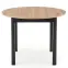 Rozkladací stôl Ringo 102/142x102cm Doska/MDF – Dub Artisan/Čierna,5