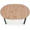 Rozkladací stôl Ringo 102/142x102cm Doska/MDF – Dub Artisan/Čierna,6