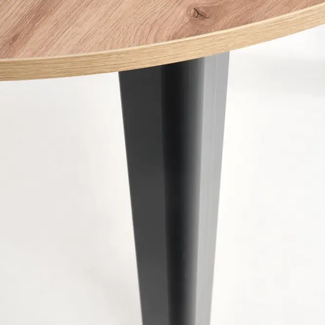 Rozkladací stôl Ringo 102/142x102cm Doska/MDF – Dub Artisan/Čierna,7