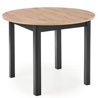 Rozkladací stôl Ringo 102/142x102cm Płyta/Mdf – Dub Artisan/Čierna