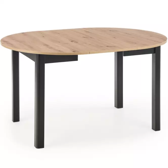Rozkladací stôl Ringo 102/142x102cm Płyta/Mdf – Dub Artisan/Čierna
