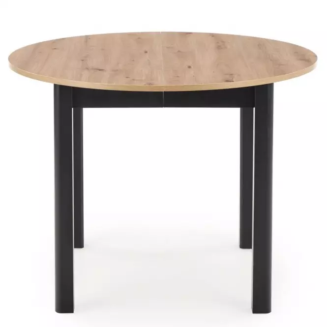 Rozkladací stôl Ringo 102/142x102cm Płyta/Mdf – Dub Artisan/Čierna