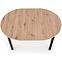 Rozkladací stôl Ringo 102/142x102cm Płyta/Mdf – Dub Artisan/Čierna,6
