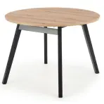 Rozkladací stôl Ruben 102/142x102cm doska/drevo – Dub Artisan/Čierna