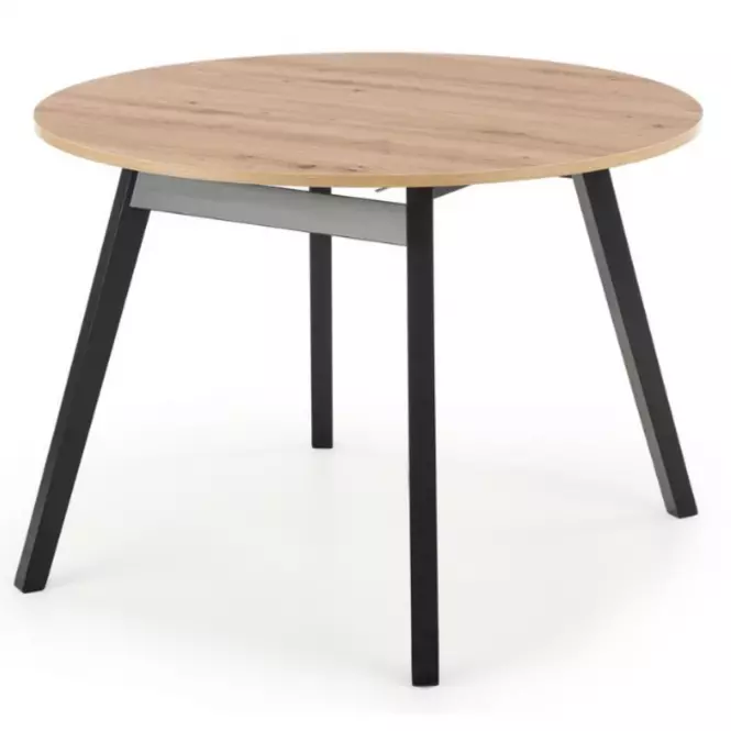 Rozkladací stôl Ruben 102/142x102cm doska/drevo – Dub Artisan/Čierna