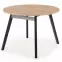 Rozkladací stôl Ruben 102/142x102cm doska/drevo – Dub Artisan/Čierna