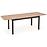 Rozkladací stôl Florian 141/219x80cm doska/MDF – Dub Artisan/Čierna