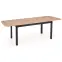 Rozkladací stôl Florian 141/219x80cm doska/MDF – Dub Artisan/Čierna