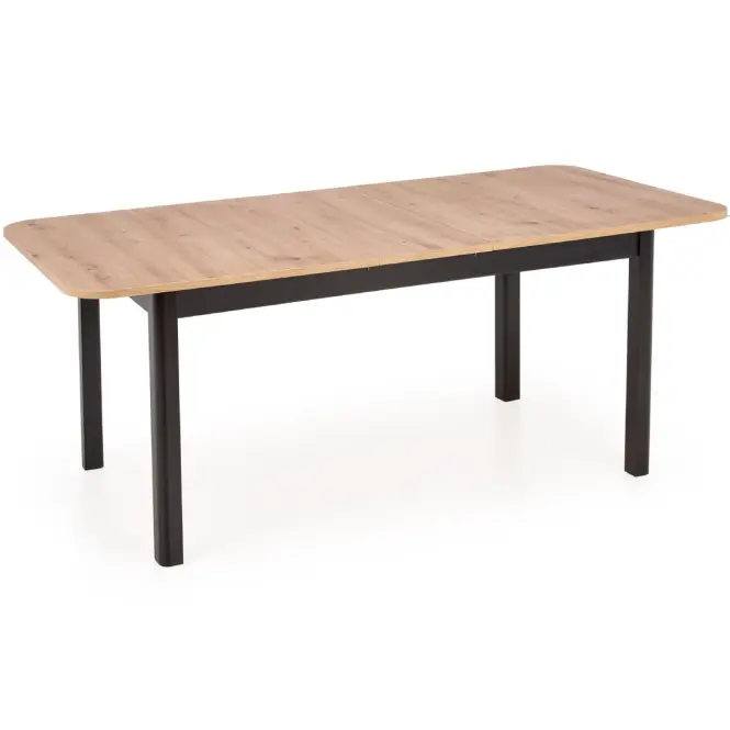 Rozkladací stôl Florian 141/219x80cm doska/MDF – Dub Artisan/Čierna,4