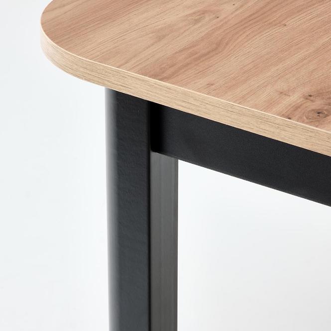 Rozkladací stôl Florian 141/219x80cm Płyta/Mdf – Dub Artisan/Čierna