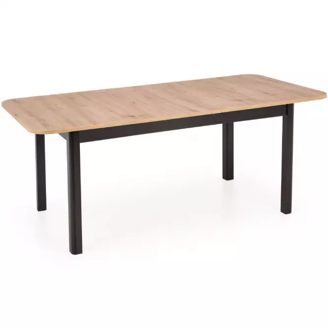 Rozkladací stôl Florian 141/219x80cm Płyta/Mdf – Dub Artisan/Čierna