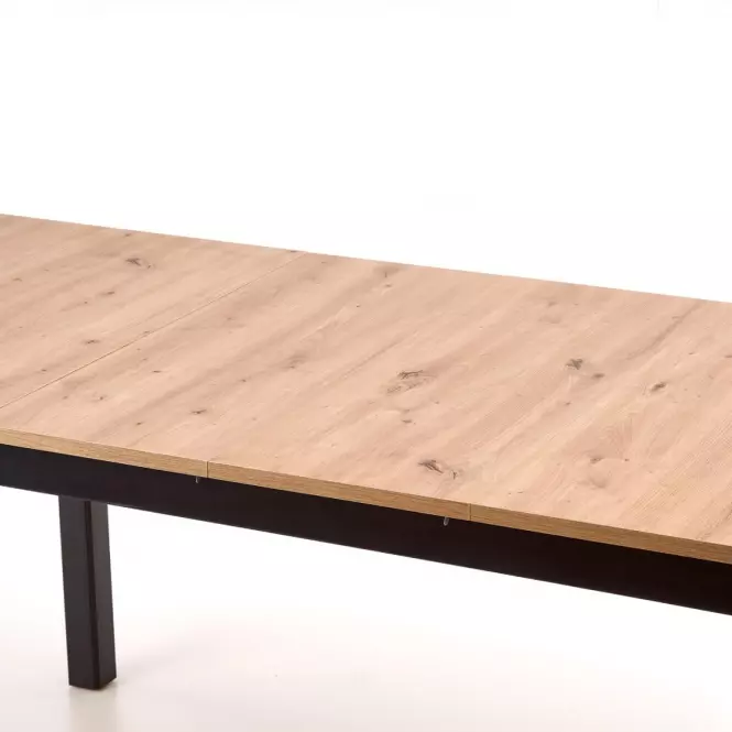 Rozkladací stôl Florian 141/219x80cm Płyta/Mdf – Dub Artisan/Čierna