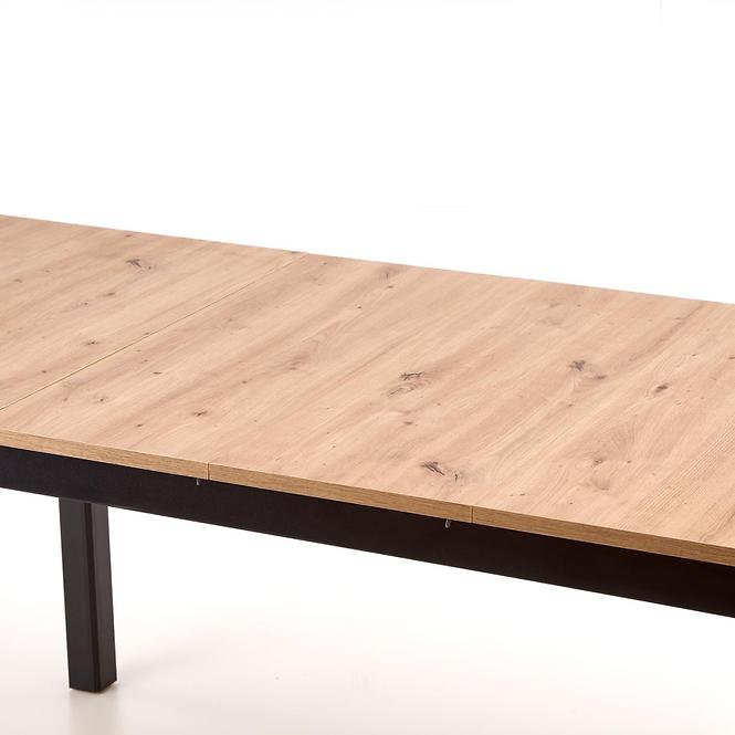 Rozkladací stôl Florian 141/219x80cm Płyta/Mdf – Dub Artisan/Čierna