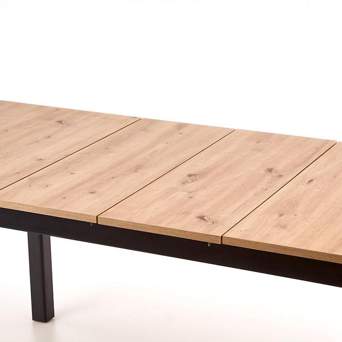 Rozkladací stôl Florian 141/219x80cm Płyta/Mdf – Dub Artisan/Čierna