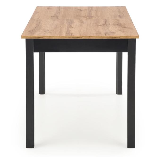 Rozkladací stôl Greg 124/168x74cm – Dub Wotan/Čierna