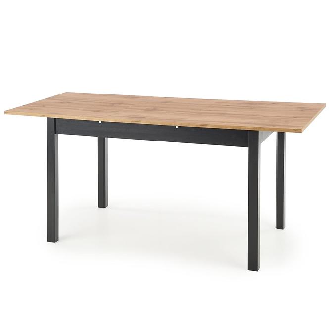 Rozkladací stôl Greg 124/168x74cm – Dub Wotan/Čierna